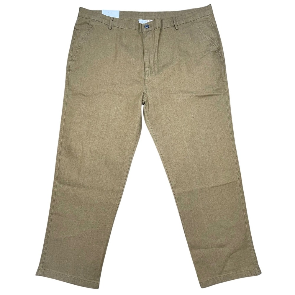 NWT Jett Jeans Tan Straight Fit Stretch Chino Pants Mens 3XL